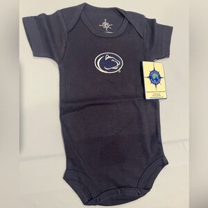Navy Penn State baby onesie, size 0-3 months, NWT